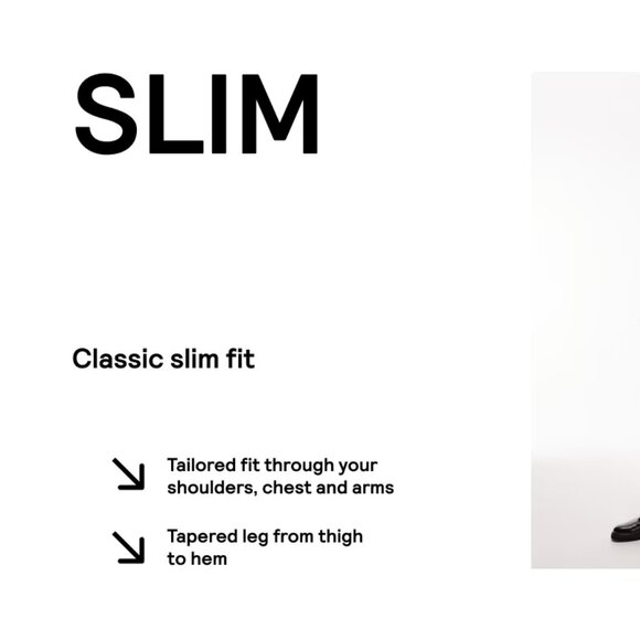 Topman SLIM textured suit jacket in navy 40R - Picture 6 of 7